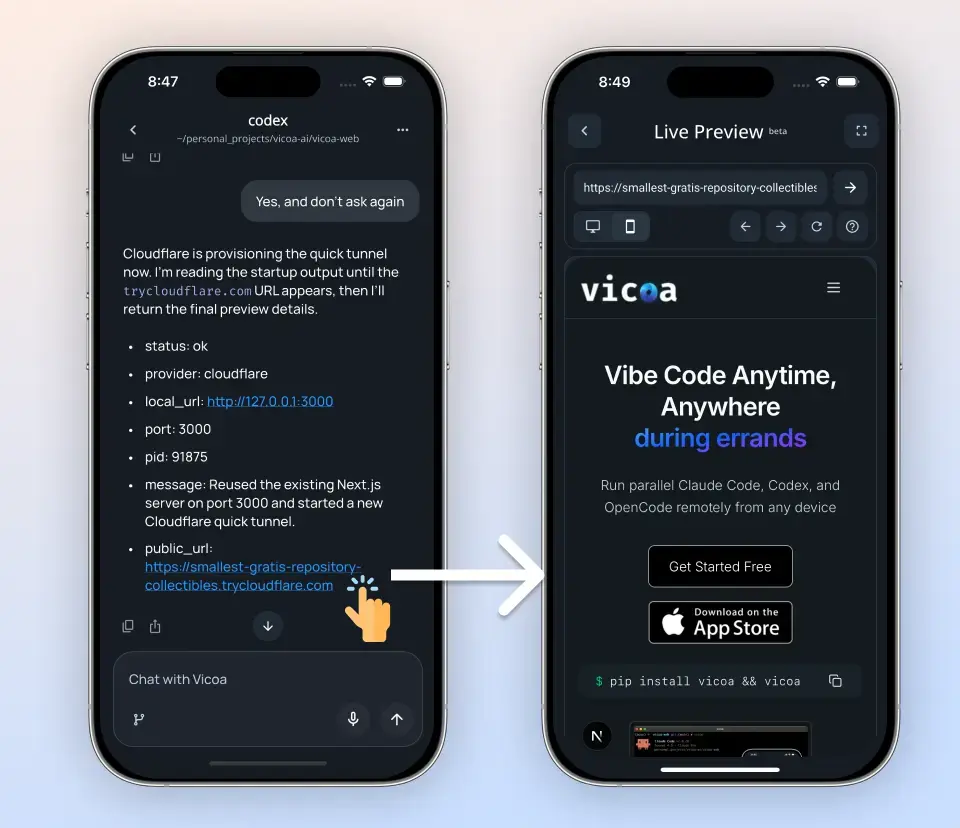 Live Preview process