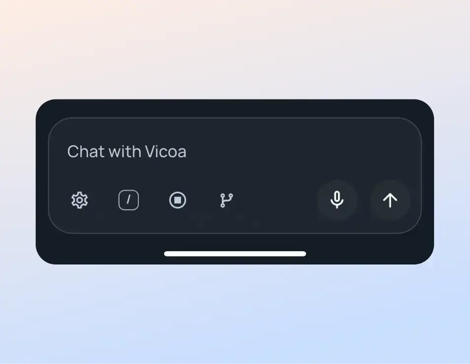 Voice dictation in Vicoa